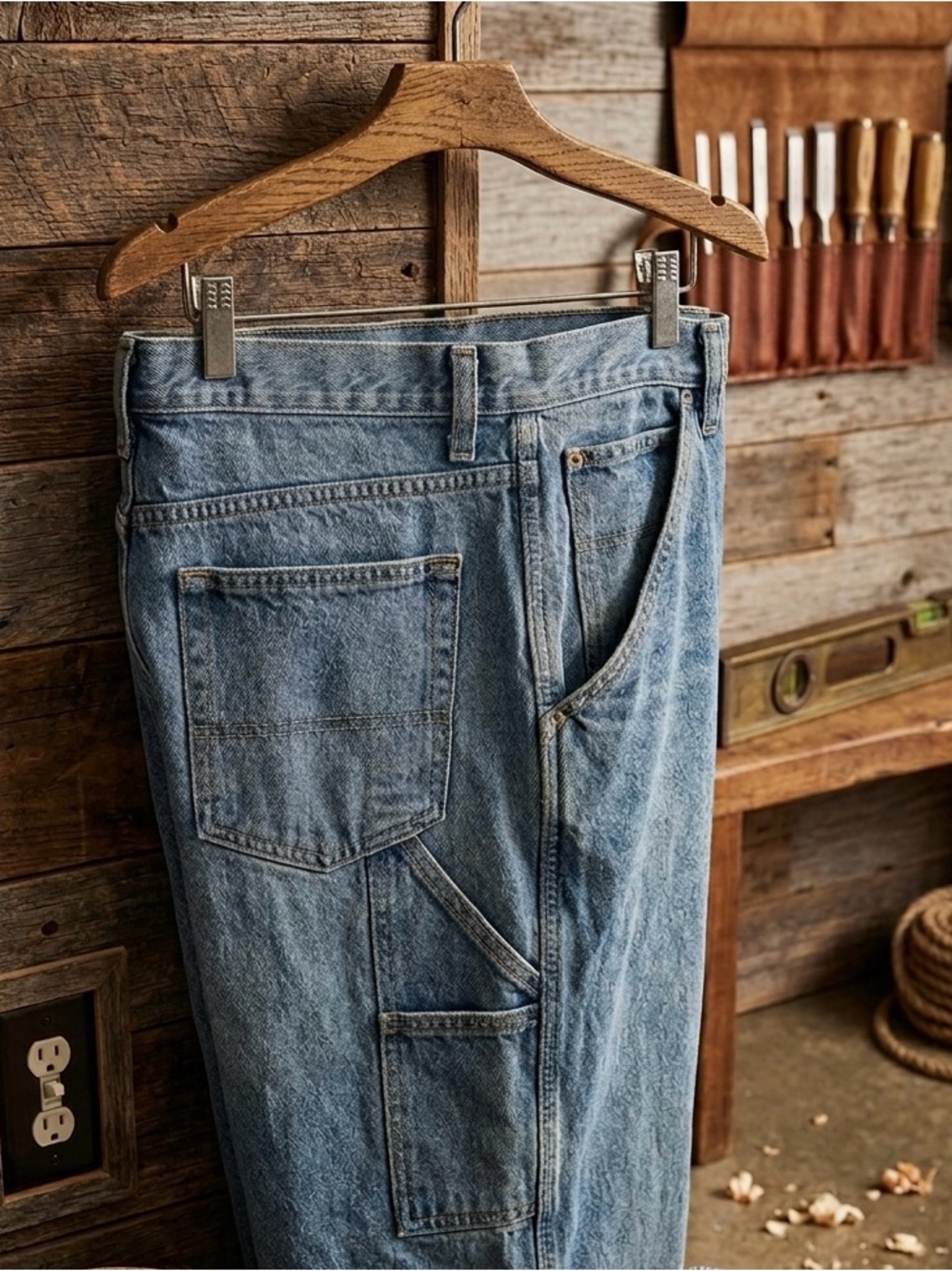 Faded Glory Carpentry‎ jeans size 36 Eclectic Grandpa Skater Grunge Y2K READ